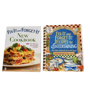 Cookbooks Fix-It and Forget-It Slow Cooker Recipes Lot 2 Phyllis Pellman Good